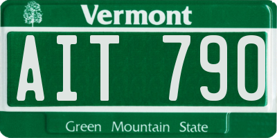 VT license plate AIT790
