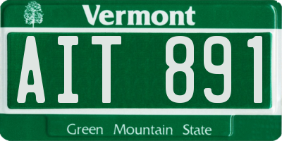 VT license plate AIT891