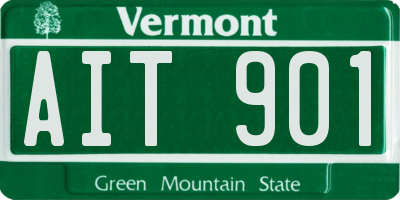 VT license plate AIT901