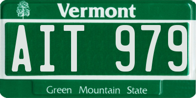 VT license plate AIT979