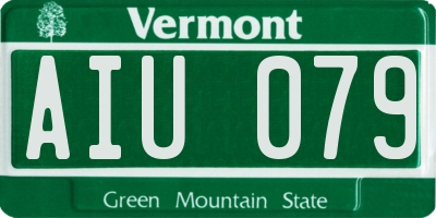 VT license plate AIU079