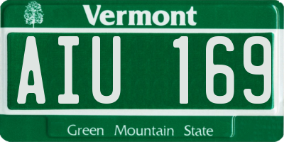VT license plate AIU169