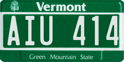 VT license plate AIU414