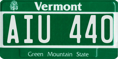 VT license plate AIU440