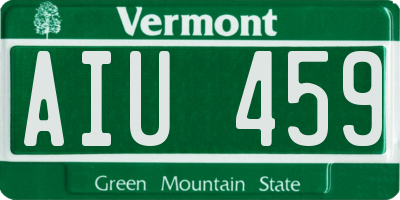 VT license plate AIU459