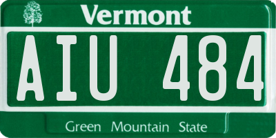 VT license plate AIU484
