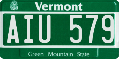 VT license plate AIU579