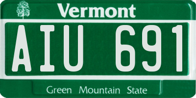 VT license plate AIU691