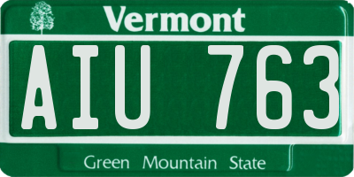VT license plate AIU763