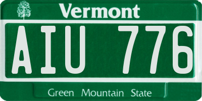 VT license plate AIU776