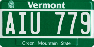 VT license plate AIU779