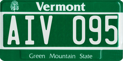 VT license plate AIV095