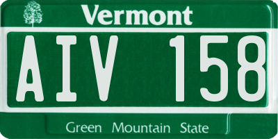 VT license plate AIV158