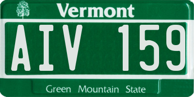 VT license plate AIV159