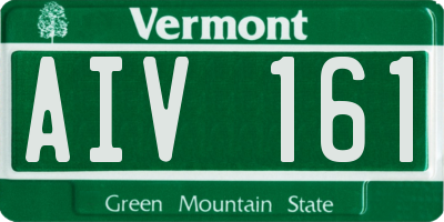 VT license plate AIV161