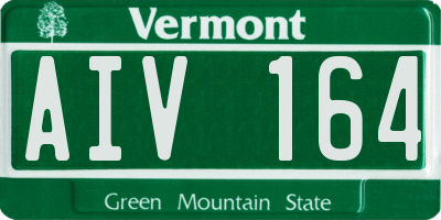 VT license plate AIV164