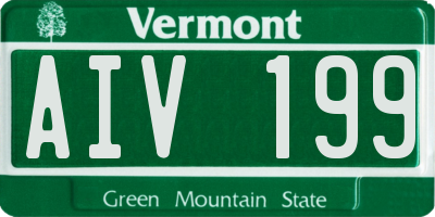 VT license plate AIV199
