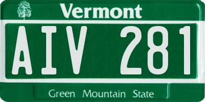 VT license plate AIV281