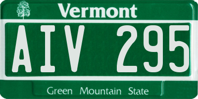 VT license plate AIV295