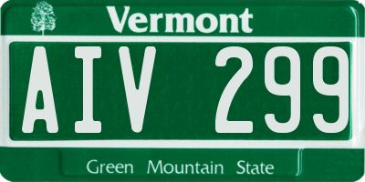 VT license plate AIV299