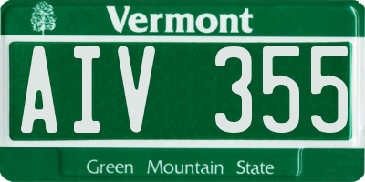 VT license plate AIV355