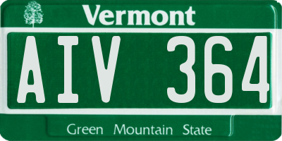 VT license plate AIV364