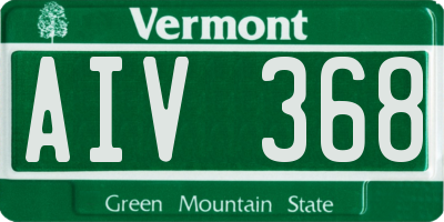 VT license plate AIV368