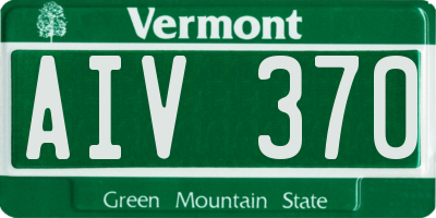 VT license plate AIV370