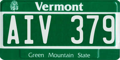 VT license plate AIV379