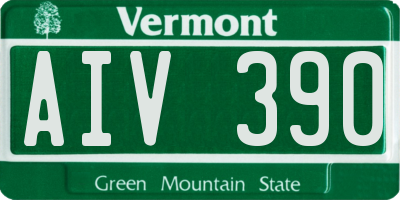 VT license plate AIV390