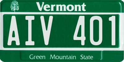 VT license plate AIV401