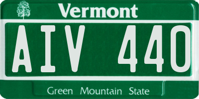 VT license plate AIV440