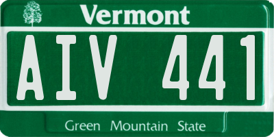 VT license plate AIV441