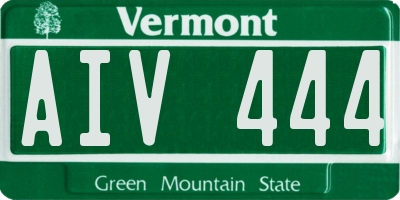 VT license plate AIV444