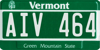 VT license plate AIV464
