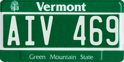 VT license plate AIV469