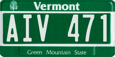 VT license plate AIV471