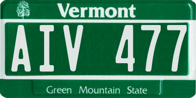 VT license plate AIV477