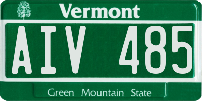 VT license plate AIV485