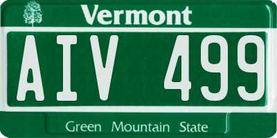 VT license plate AIV499