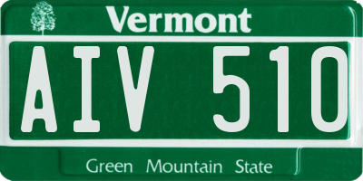 VT license plate AIV510