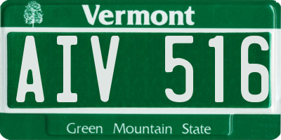 VT license plate AIV516