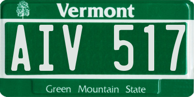 VT license plate AIV517
