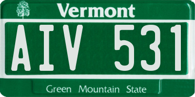 VT license plate AIV531