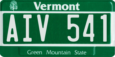 VT license plate AIV541