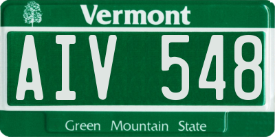 VT license plate AIV548