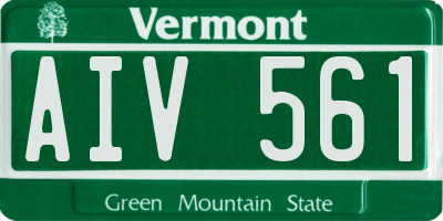 VT license plate AIV561