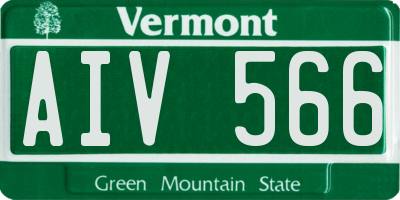 VT license plate AIV566