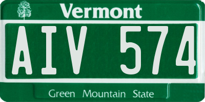 VT license plate AIV574