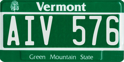 VT license plate AIV576